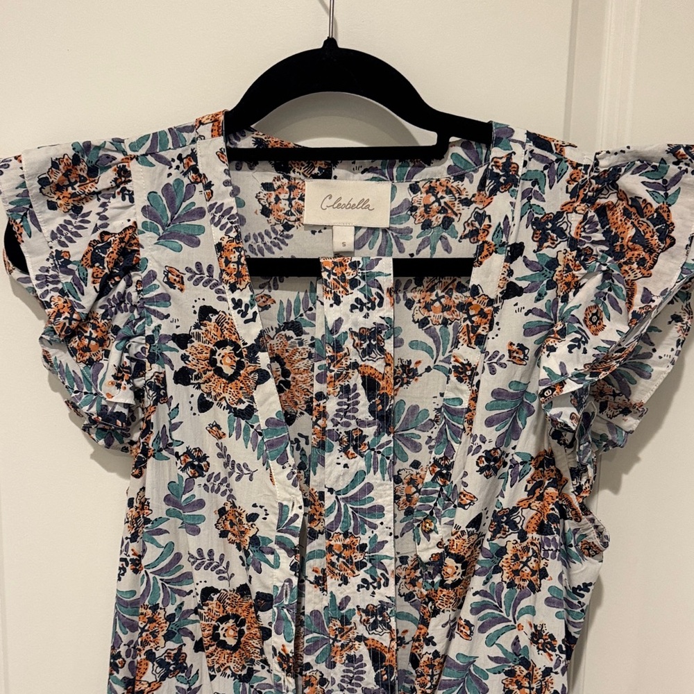 Cleobella block print summer dress.